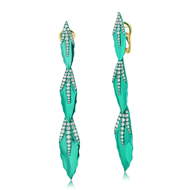 Arvore Detachable Diamond Drop Earrings