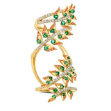 Arvore Emerald Knuckle Ring