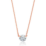 1/2ct Single Floating Diamond Necklace