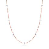 1/2ct Floating Diamond Station Necklace