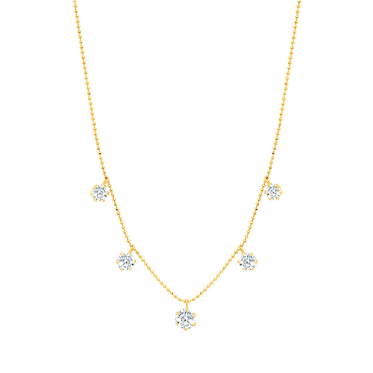 Graziela Large Floating Diamond Necklace
