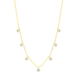 Medium Floating Diamond Necklace