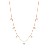 Medium Floating Diamond Necklace