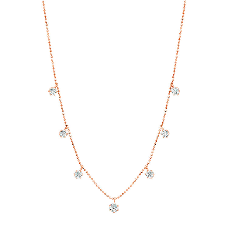 Graziela Medium Floating Diamond Necklace