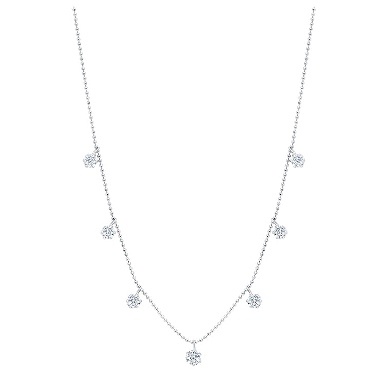 Graziela Medium Floating Diamond Necklace