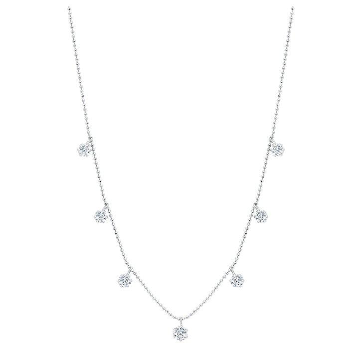 Graziela Medium Floating Diamond Necklace