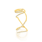 Gold & Diamond Mega Swirl Ring