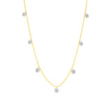 Small Floating Diamond Necklace