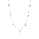 Small Floating Diamond Necklace
