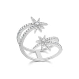 Diamond Shooting Starburst Ring