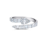 Pear Shaped Hiss Bypass Diamond Ring