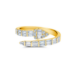 Pear Shaped Hiss Bypass Diamond Ring