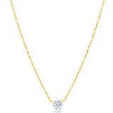 Single Floating Diamond Necklace