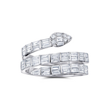 Pear Shaped Ascension 3 Row Diamond Ring