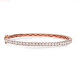 3 Sided Diamond Bangle