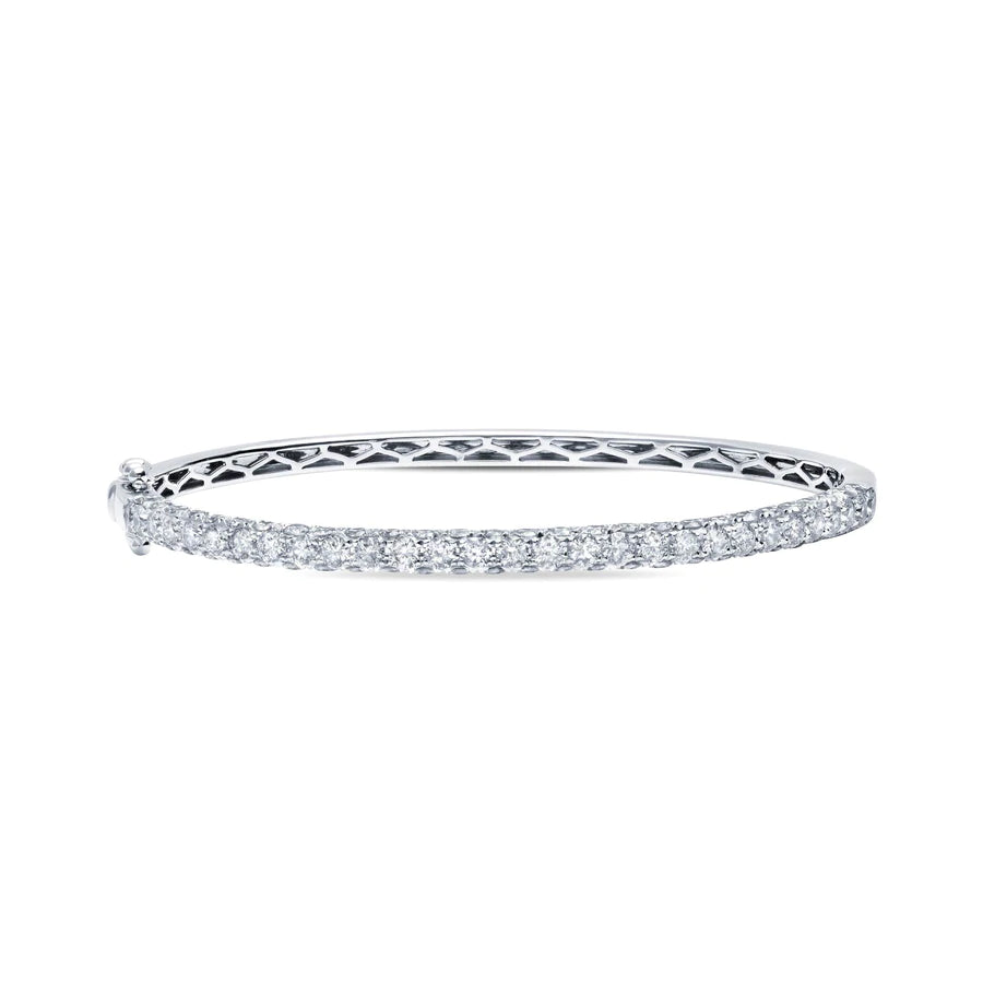 3 Sided Diamond Bangle