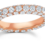 3 Sided Diamond Band Ring