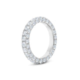 3 Sided Diamond Band Ring