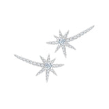 Diamond Shooting Starburst Earrings
